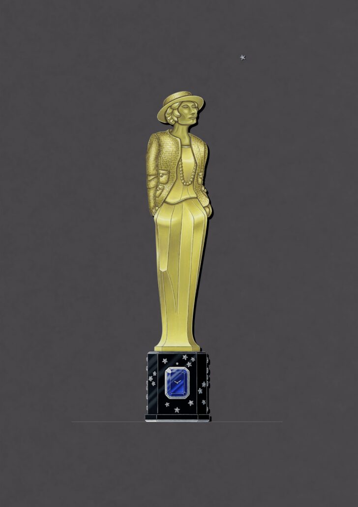 The Silhouette Clock Statuette ©Chanel