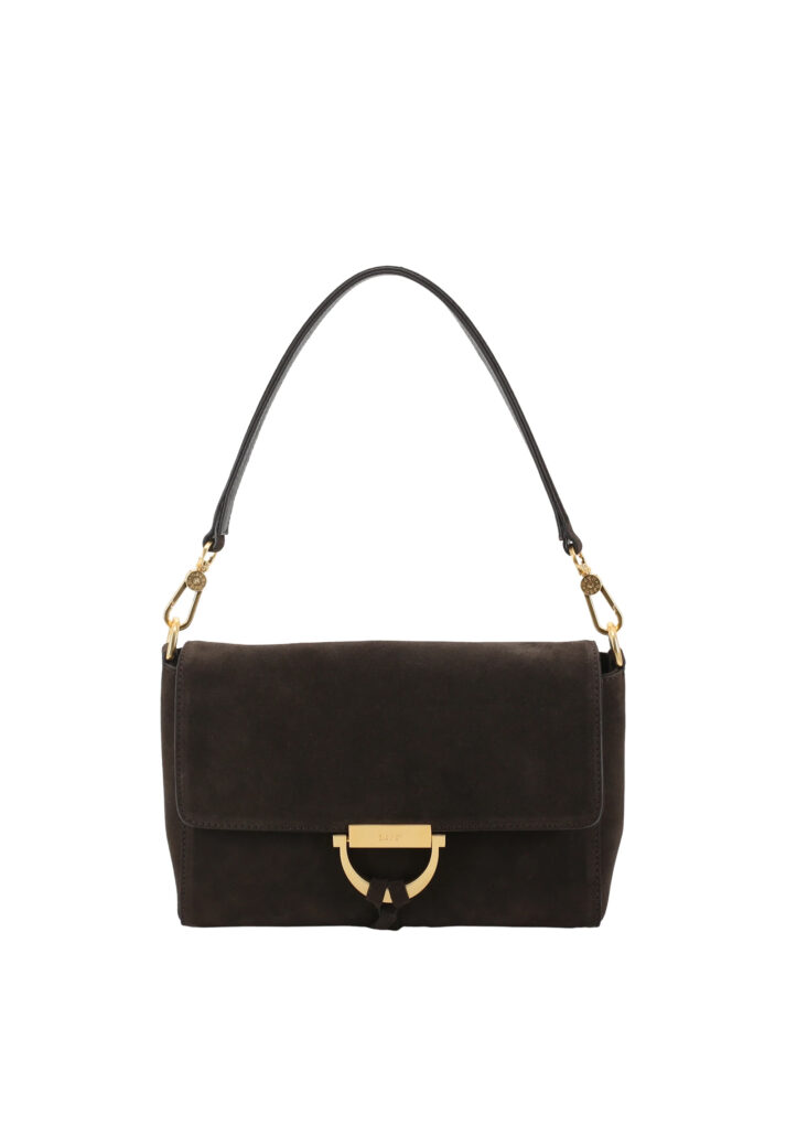 6111003759 HUMANIC Abro Veloursleder Bag in Dark Brown E 275 verfuegbar ab Mitte Aug