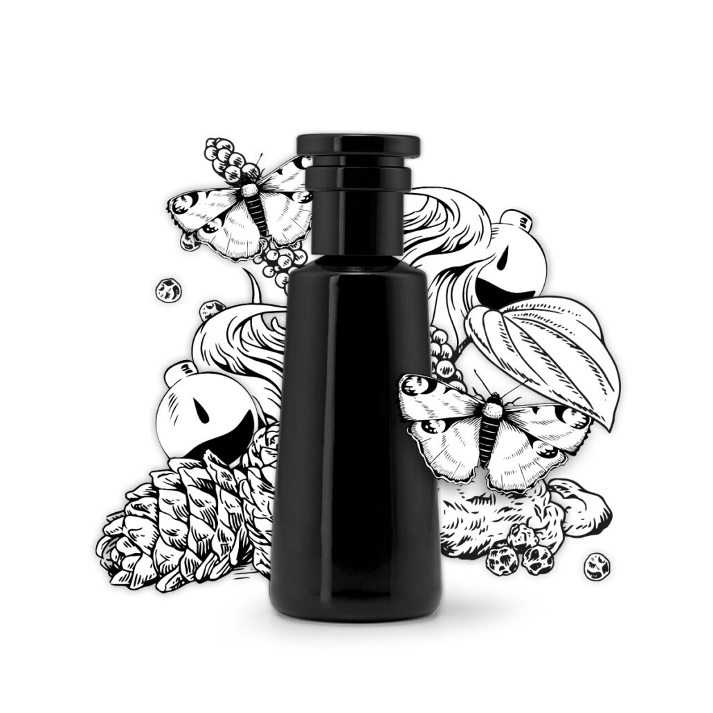ARgENTUM les parfums infinis ArchetypeNotes 08 magician Bottle Illustration 2250x3000