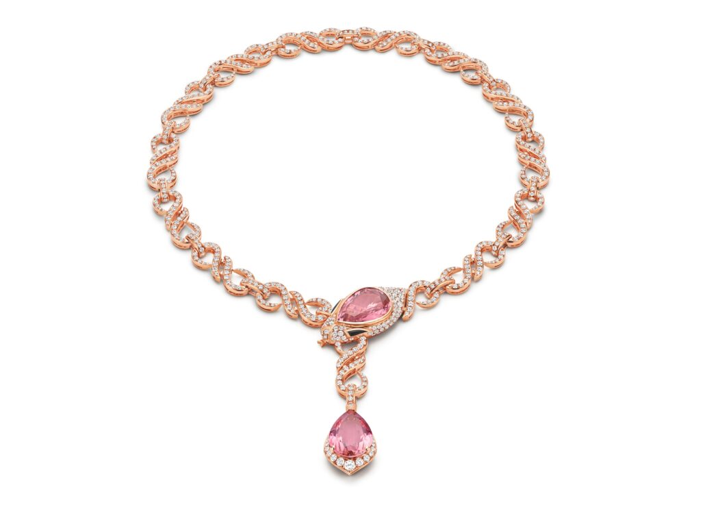 Bvlgari Serpenti Blush Chain High Jewelry necklace 275334 PaA