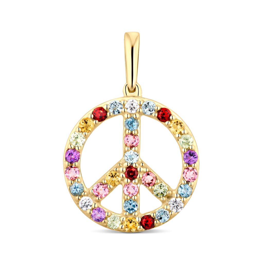DJ Brillanten Schmuckstein Anh„nger peace Gold 585 599Eur 204608 1500x1500 1