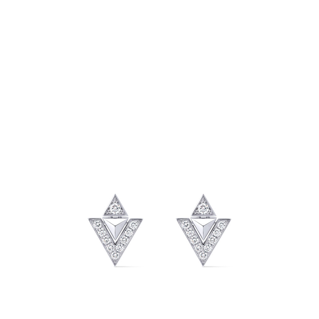 Earrings White Gold and Diamonds Pure V collection Louis Vuitton High Jewelry 1