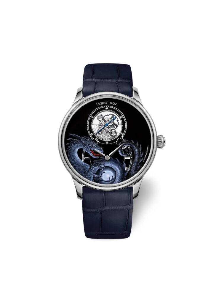 J0130340021 TOURBILLON DRAGON WHITE GOLD JOHN HOWE FRONT
