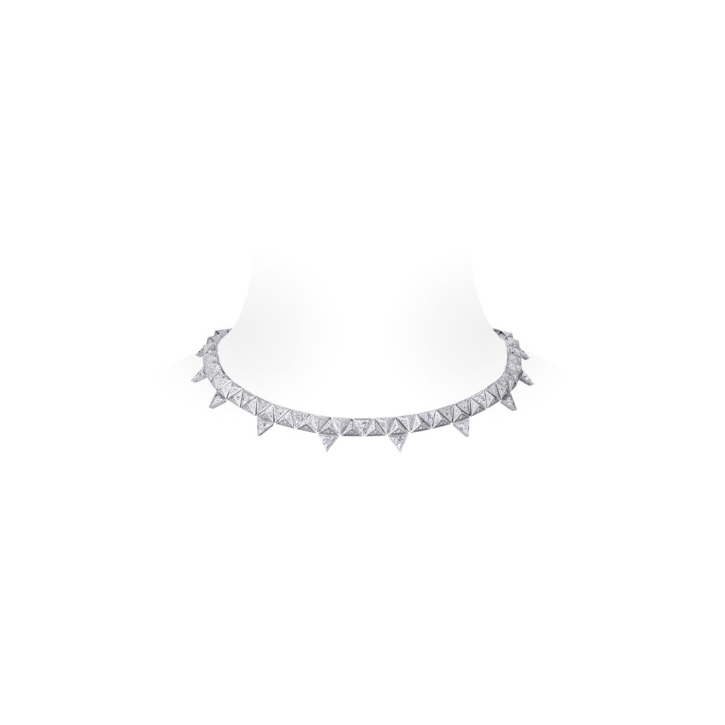 One Row Necklace White Gold and Diamonds Pure V collection Louis Vuitton High Jewelry