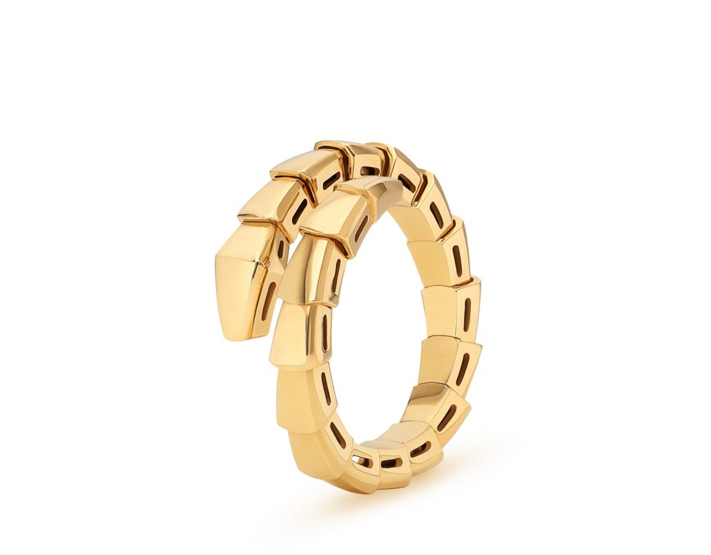 Bvlgari Serpenti Viper Ring yellow gold 2700eur