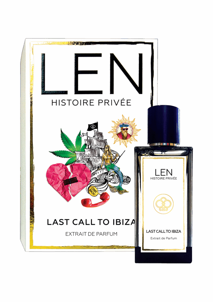 LEN Fragrance – Packshot – Last Call to Ibiza – Box und Flacon Cutout 1