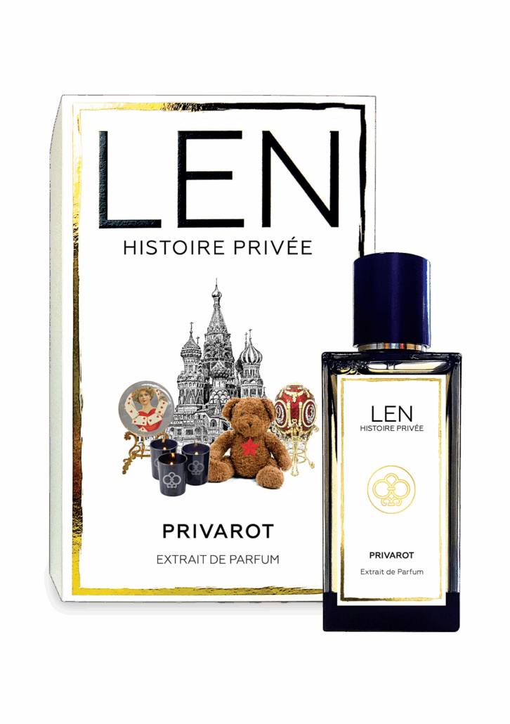 LEN Fragrance – Packshot – Privarot – Box und Flacon Cutout