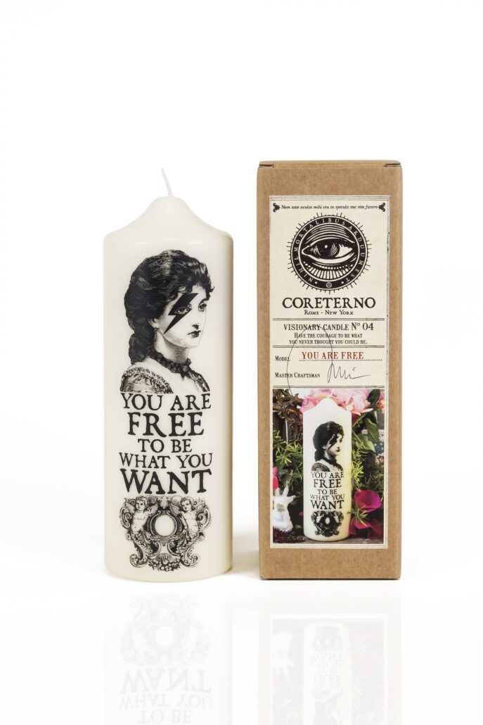 VC004 Coreterno Packshot Pillar Candle You are free 02 1