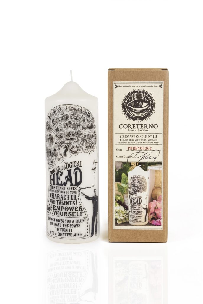 VC018 Coreterno Packshot Pillar Candle Phrenology 02