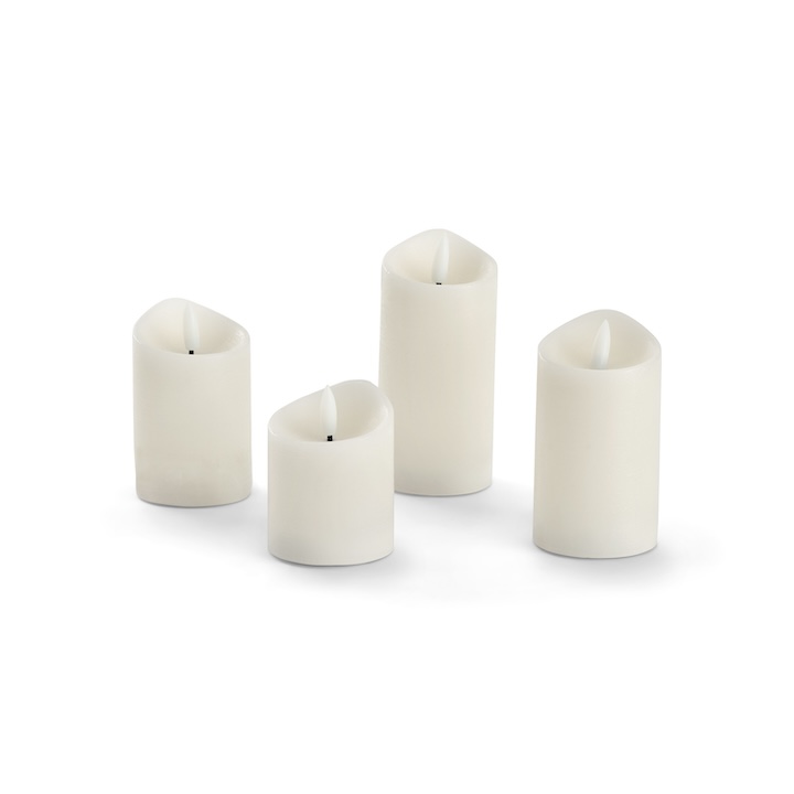 148554 LED Echtwachskerzen 4er creme FS1 44.25