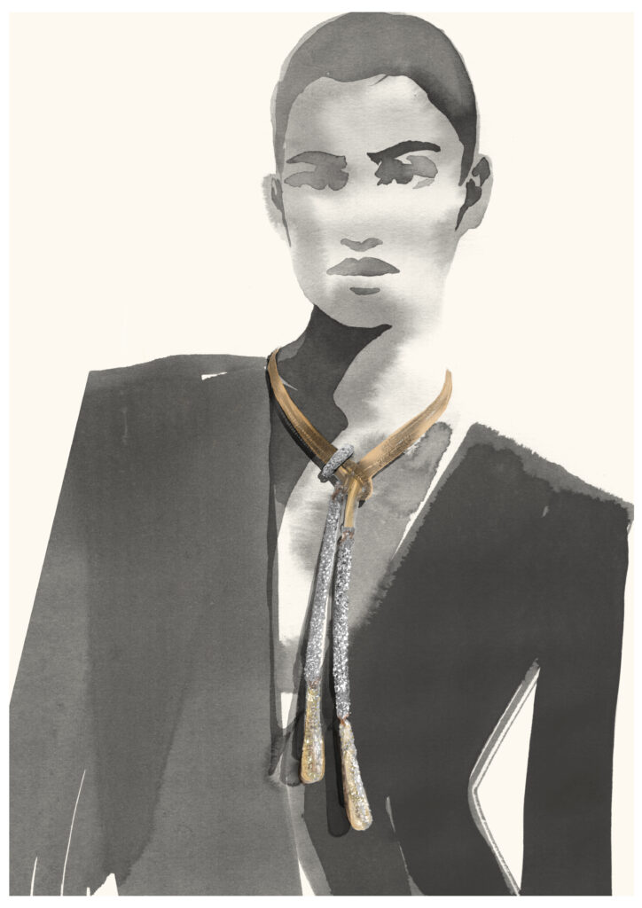 COLLEZIONE 1967 Pomellato HJ Milanese necktie necklace @joannalayla 724x1024 1