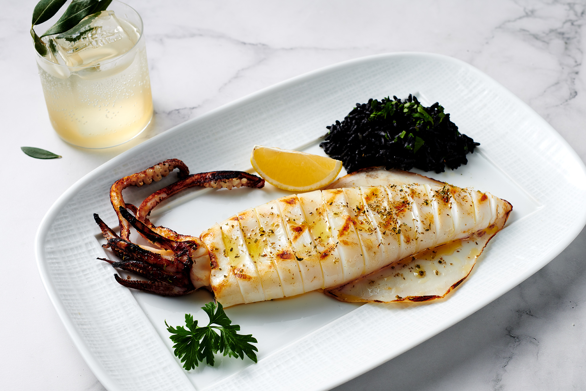 Gegrillte Calamari im Estiatorio Milos ©Atlantis The Royal