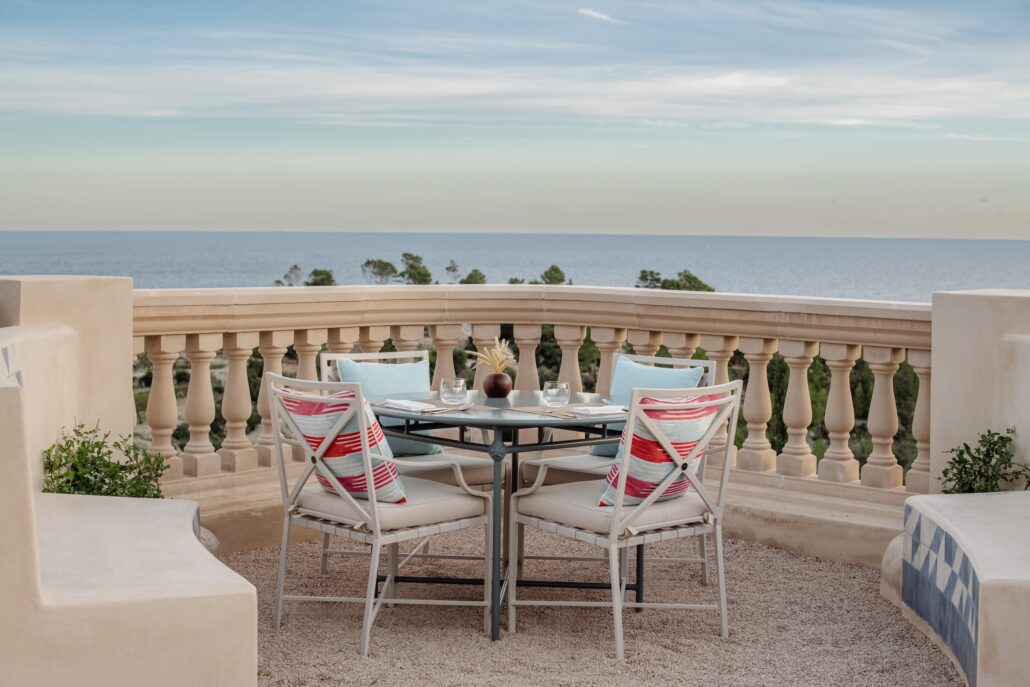 son bunyola hotel main terrace sea view