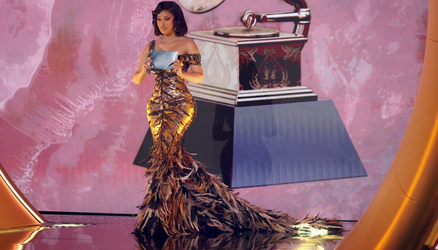 LOS ANGELES, CALIFORNIA - FEBRUARY 02: (FOR EDITORIAL USE ONLY) Cardi B presents the Best Rap Album award onstage during the 67th GRAMMY Awards at Crypto.com Arena on February 02, 2025 in Los Angeles, California. (Photo by Amy Sussman/Getty Images)