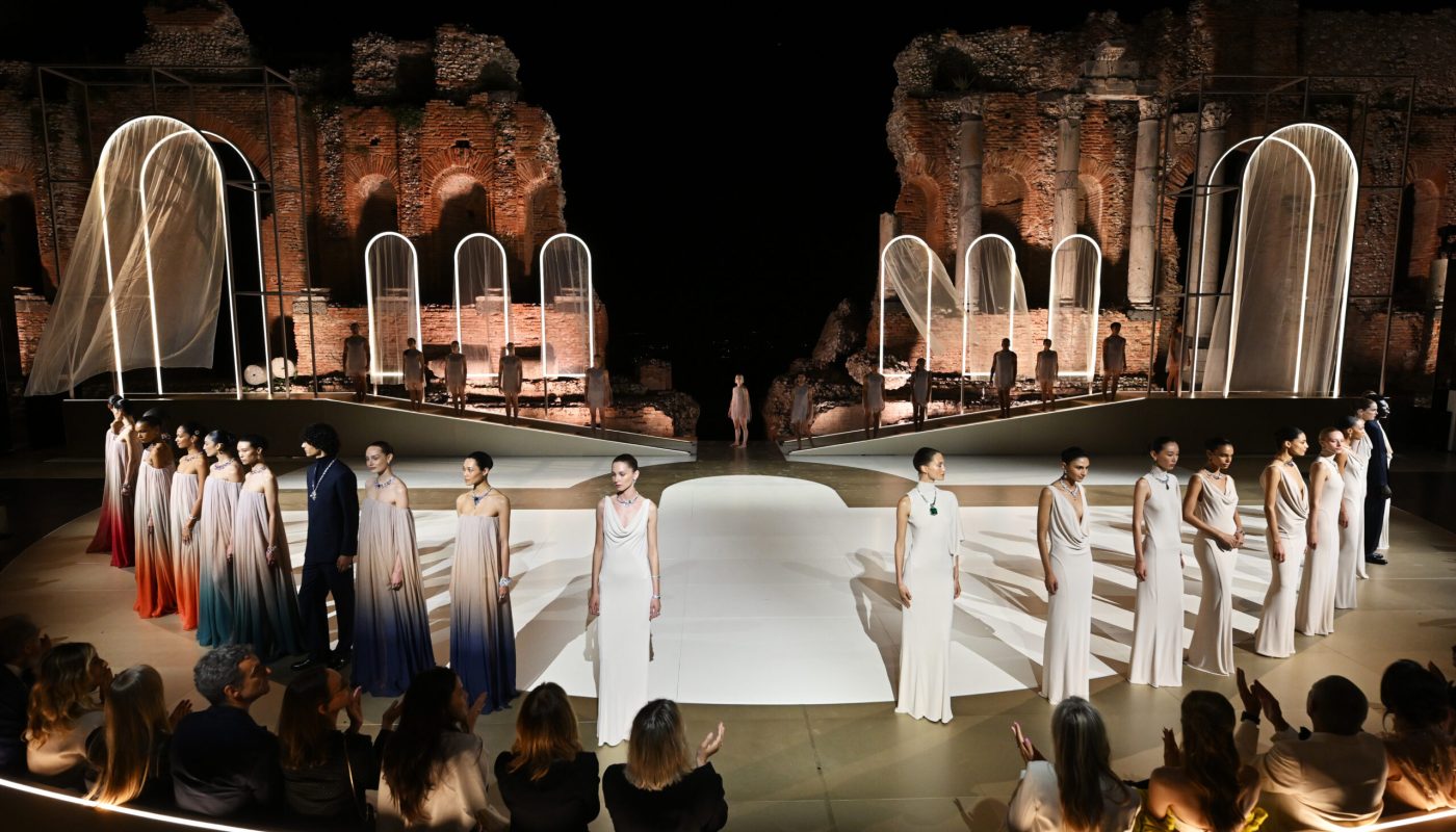 TAORMINA, ITALY - MAY 19: <> attends the Bvlgari Polychroma High Jewelry and High- End watches Event on May 19, 2025 in Taormina, Italy. (Photo by Tullio M. Puglia/Getty Images for Bvlgari)