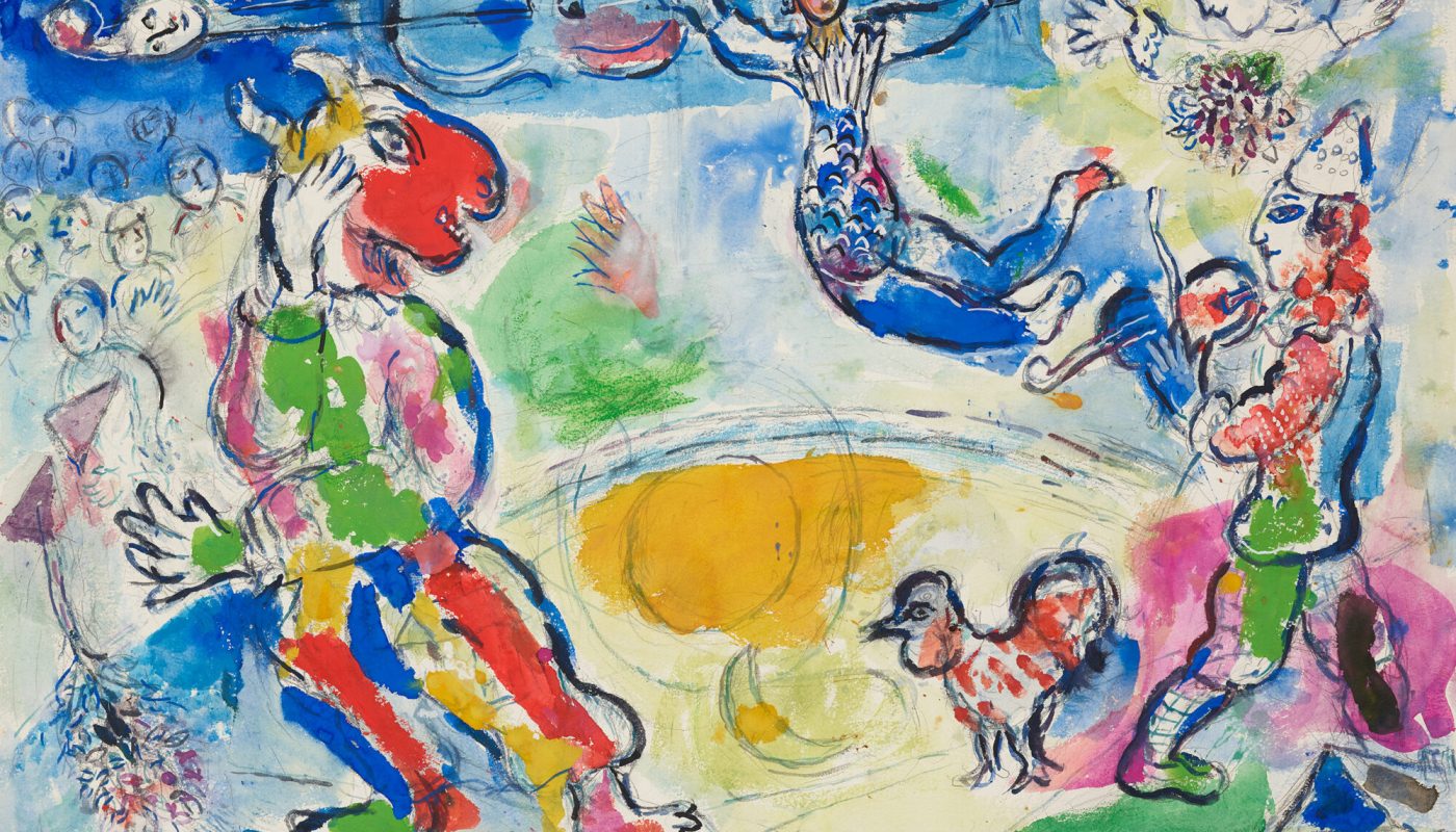 marc_chagall-_der_grosse_zirkus-_1970-_bleistift_und_gouache-_68_x_101_cm-_albertina-_wien-_sammlung_batliner 2